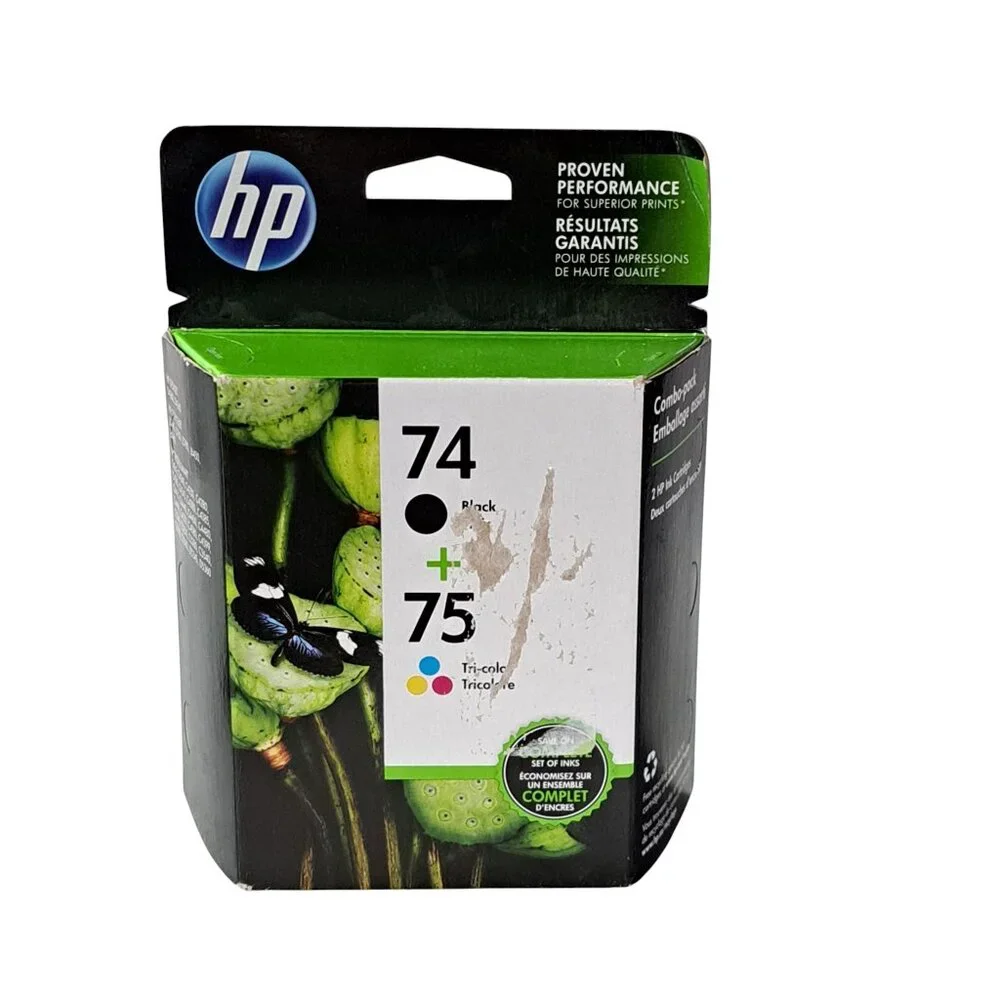 GENUINE NEW HP 74XL 75 (CB336WN/CB338WN) Black Color Ink
